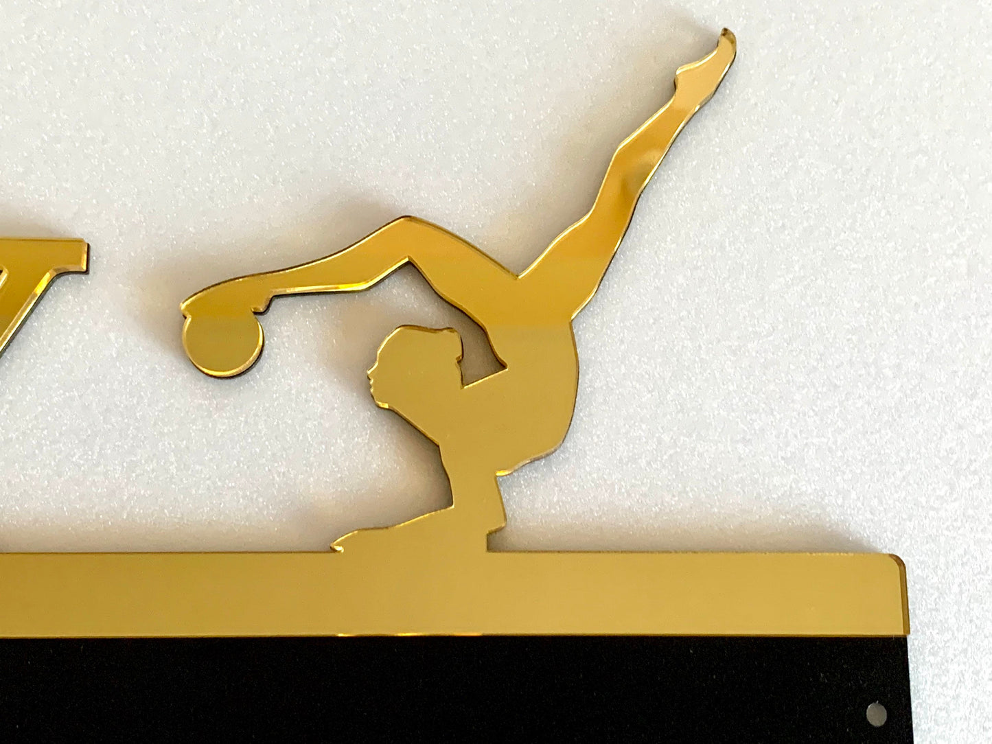 Personalized Gymnastics Medal Holder, Custom Medal Display Rack with Name for Girls