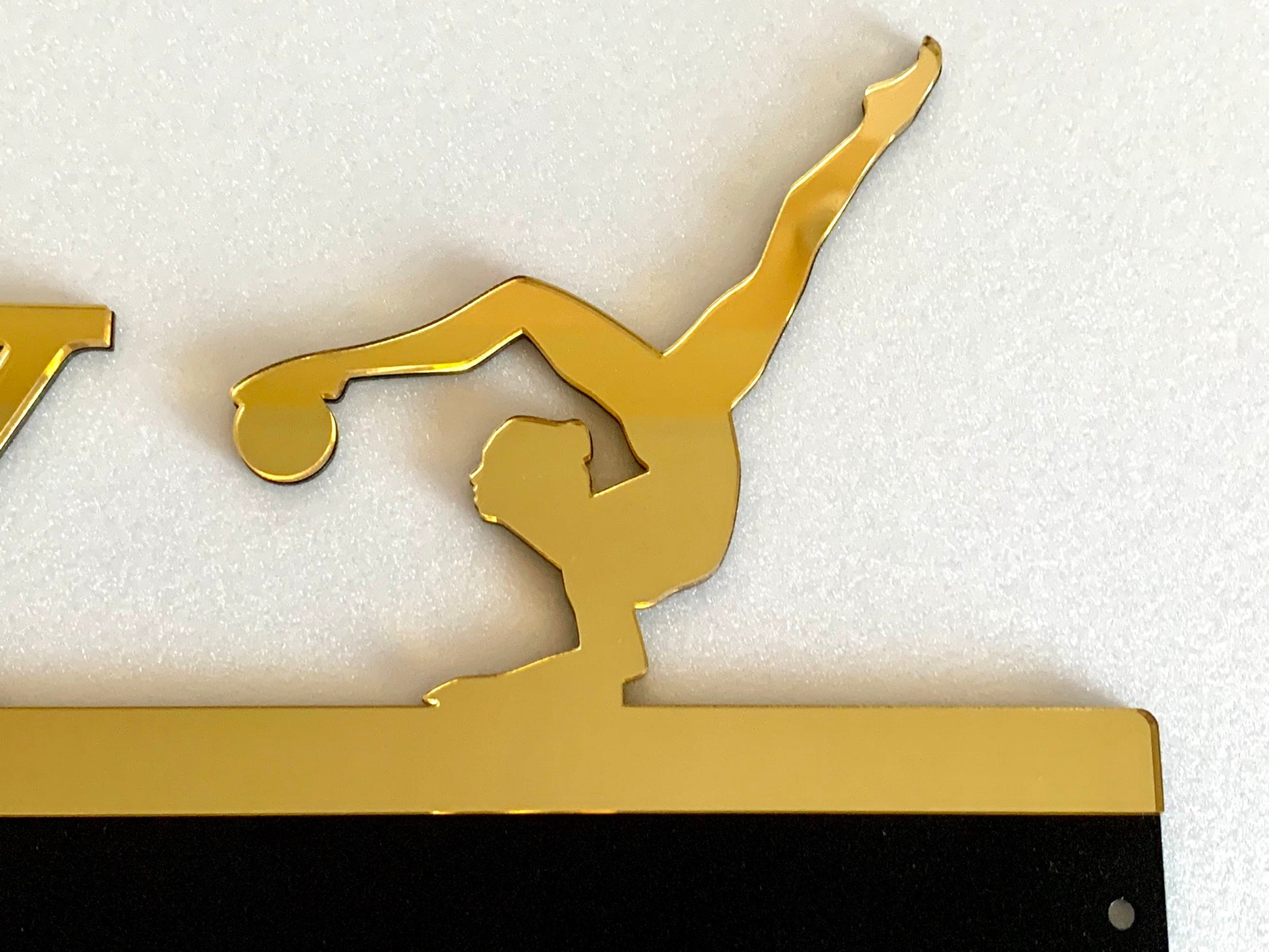 Personalized Gymnastics Medal Holder, Custom Medal Display Rack with Name for Girls