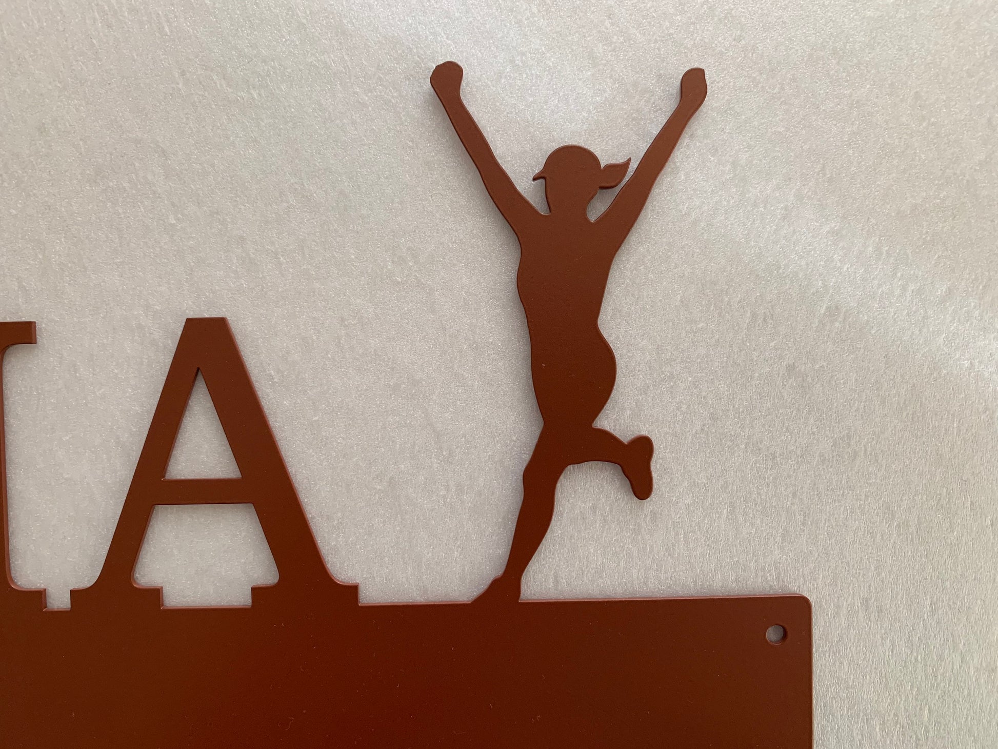 Personalized Running Medal Holder with Custom Name - Runner Gifts with Men & Women Silhouettes