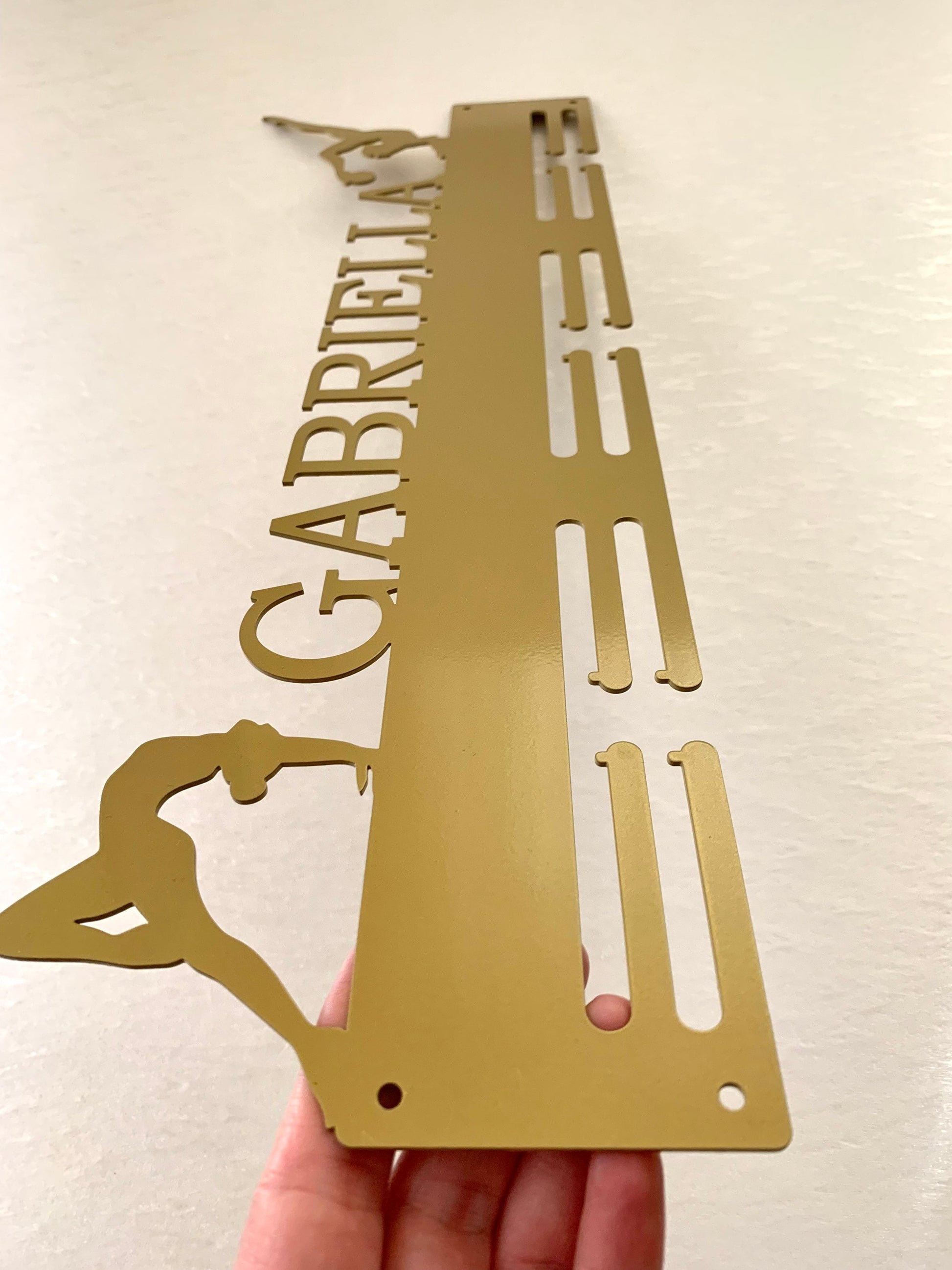 Custom Rhythmic Gymnastics Medal Holder, Personalized Name Sports Medal Display Rack
