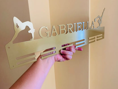 Custom Rhythmic Gymnastics Medal Holder, Personalized Name Sports Medal Display Rack