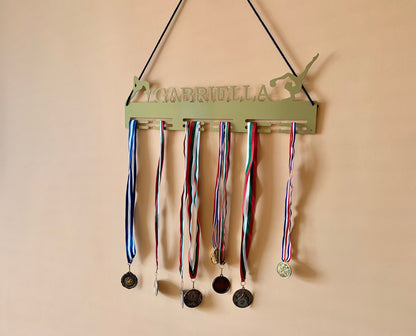 Custom Rhythmic Gymnastics Medal Holder, Personalized Name Sports Medal Display Rack