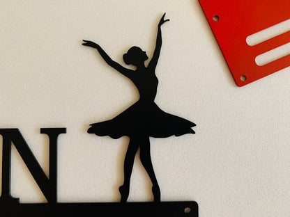 Personalized Dance Medal Holder - Custom Name Dance Hanger - Metal Display Rack for Sports Award