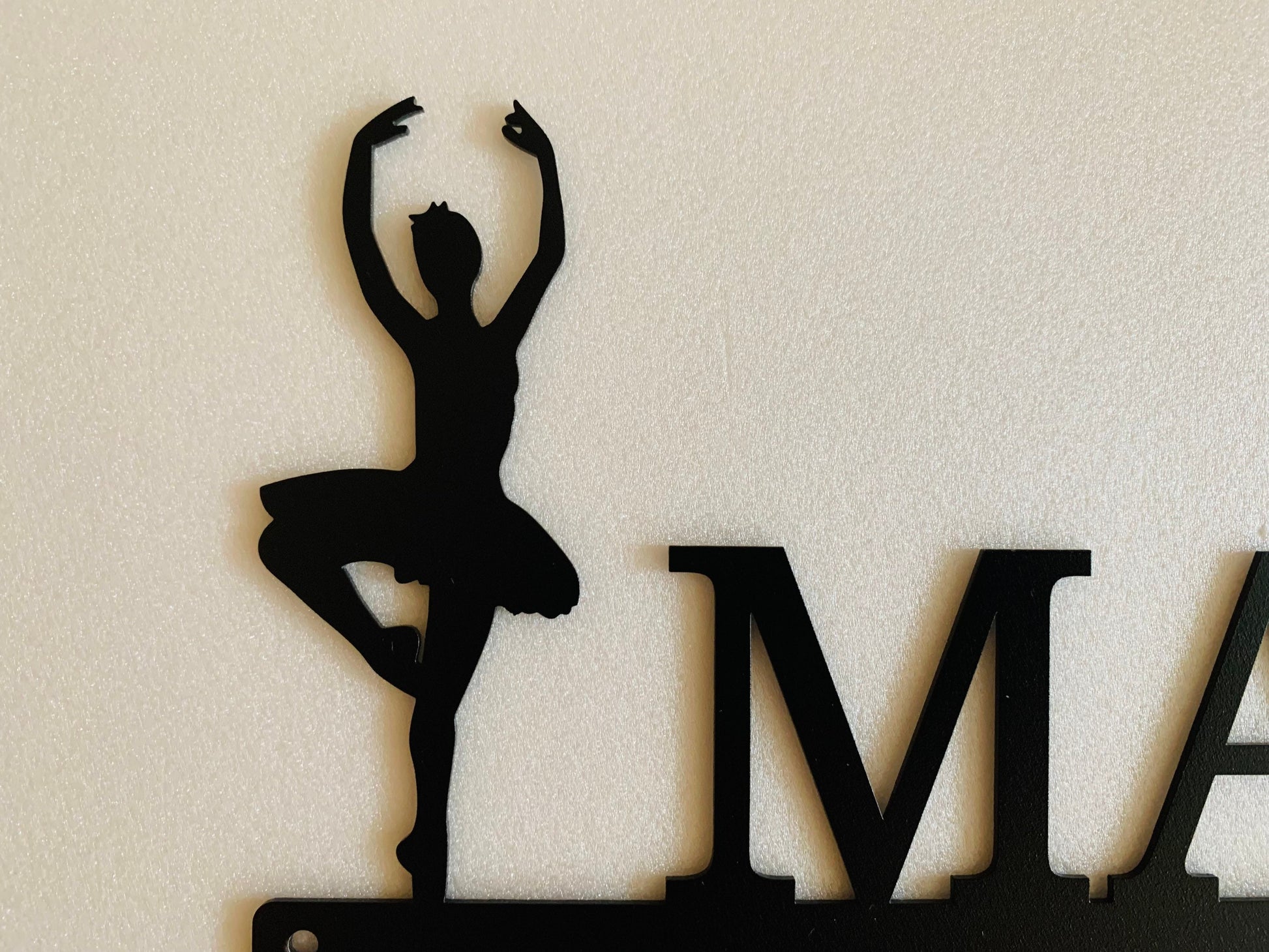 Personalized Dance Medal Holder - Custom Name Dance Hanger - Metal Display Rack for Sports Award