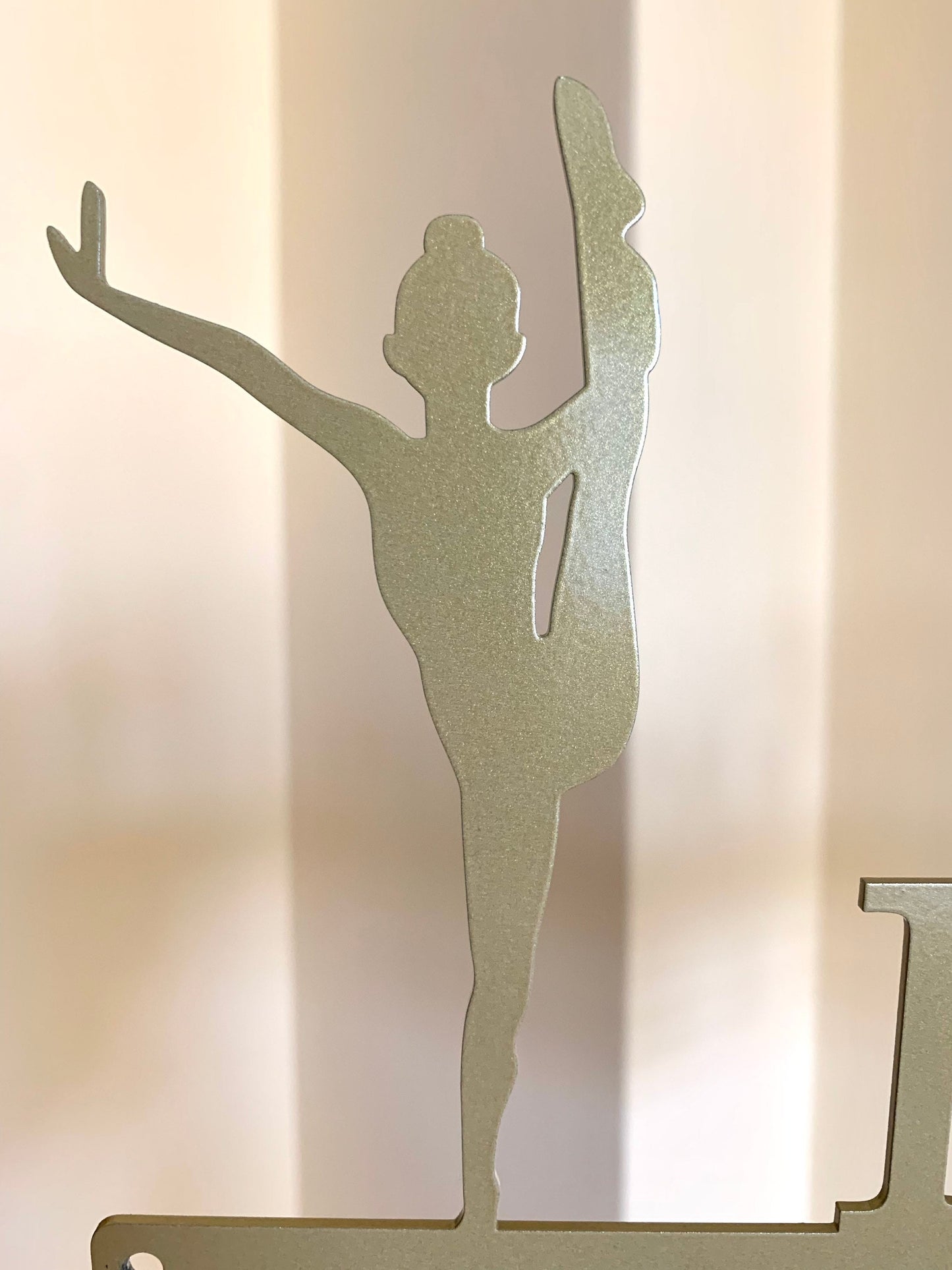 Personalized Dance Medal Holder - Custom Name Dance Hanger - Metal Display Rack for Sports Award