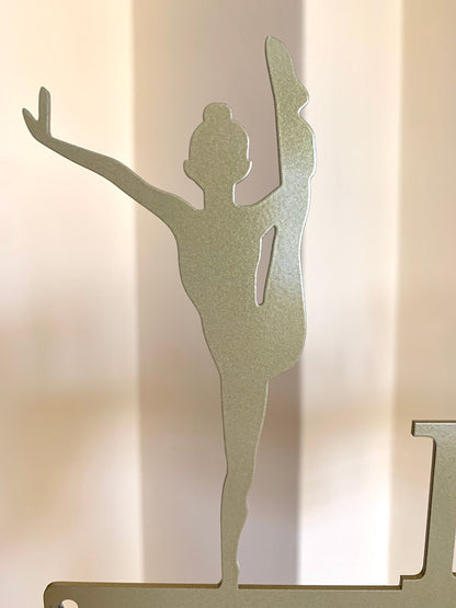Personalized Dance Medal Holder - Custom Name Dance Hanger - Metal Display Rack for Sports Award