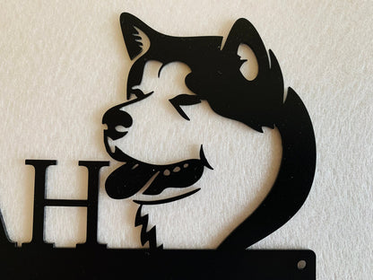 Personalized Dog Medal Holder with Name - Custom Dog Breed & Design - Hanger for Pet Medals