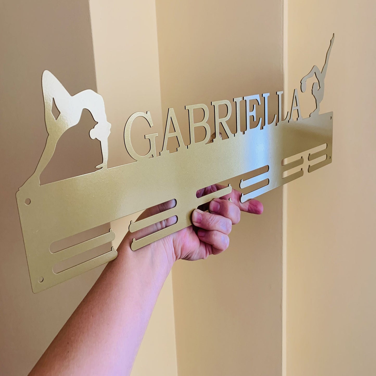 Custom Medal Holder, Personalized Metal Hanger, Sports Medals, Figures & Symbols, Custom Design