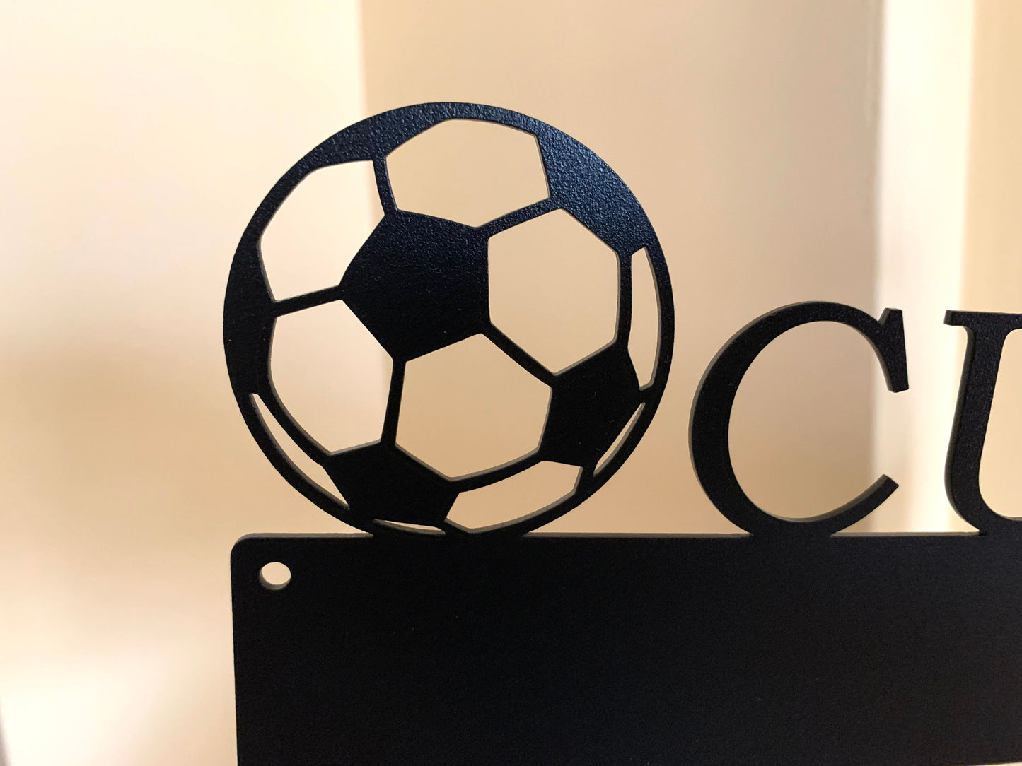 Personalized Medal Holder – Custom Running & Soccer Metal Display Rack - Sports Award Hanger