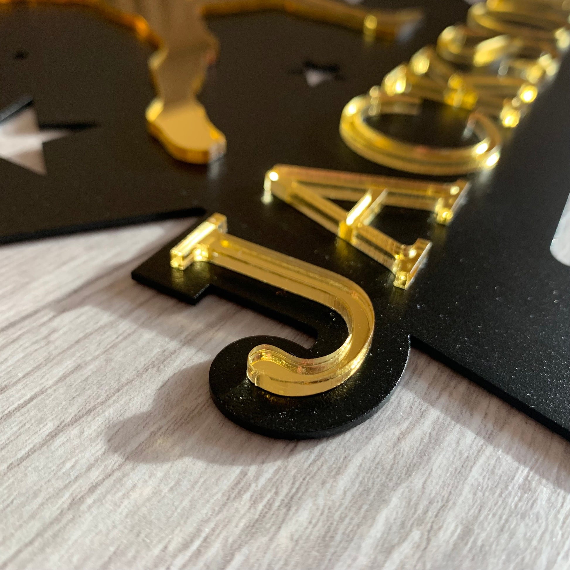 Personalized Football Medal Holder with Custom Name - Display Rack