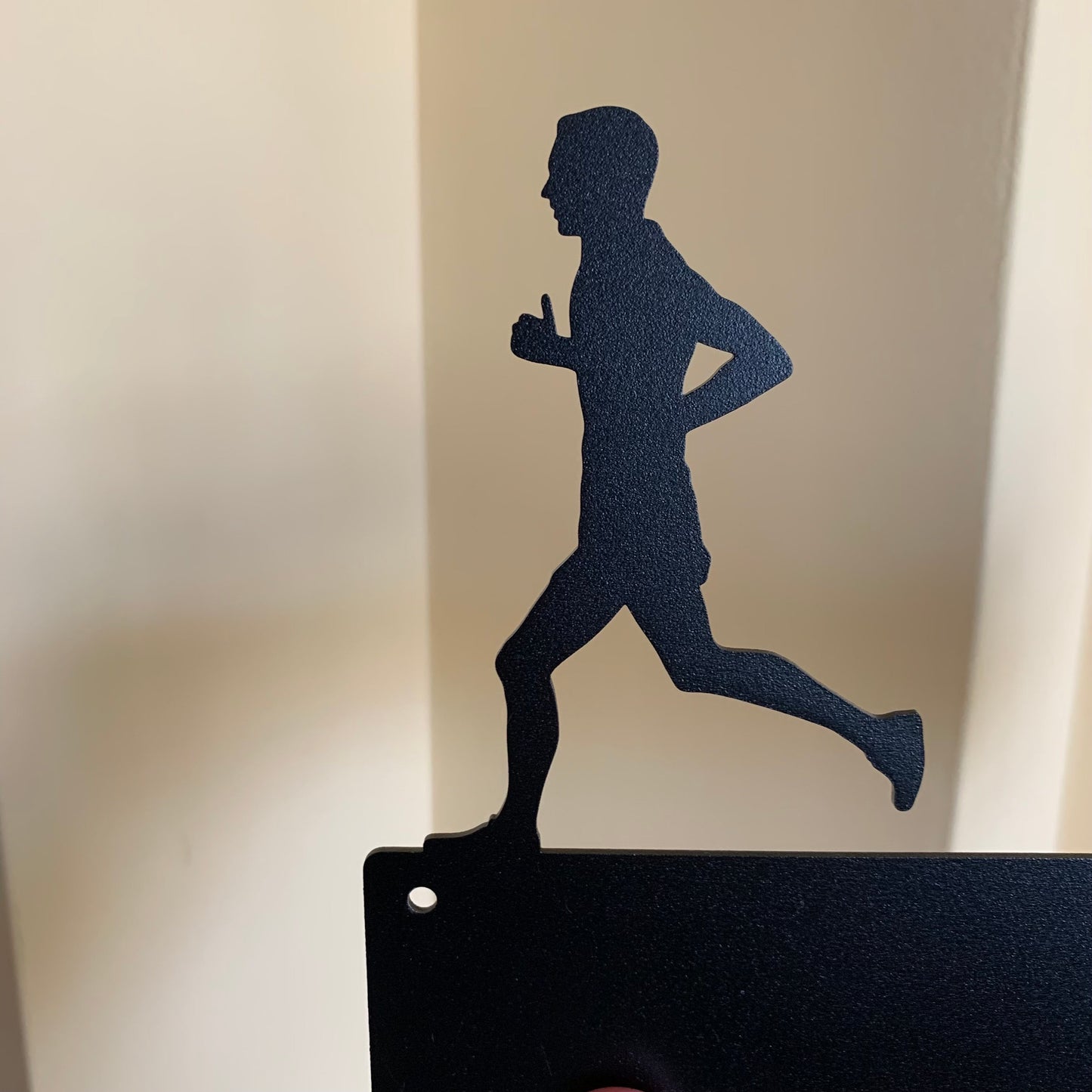 Personalized Running Medal Holder for Couples, Custom Medal Hanger with Two Names