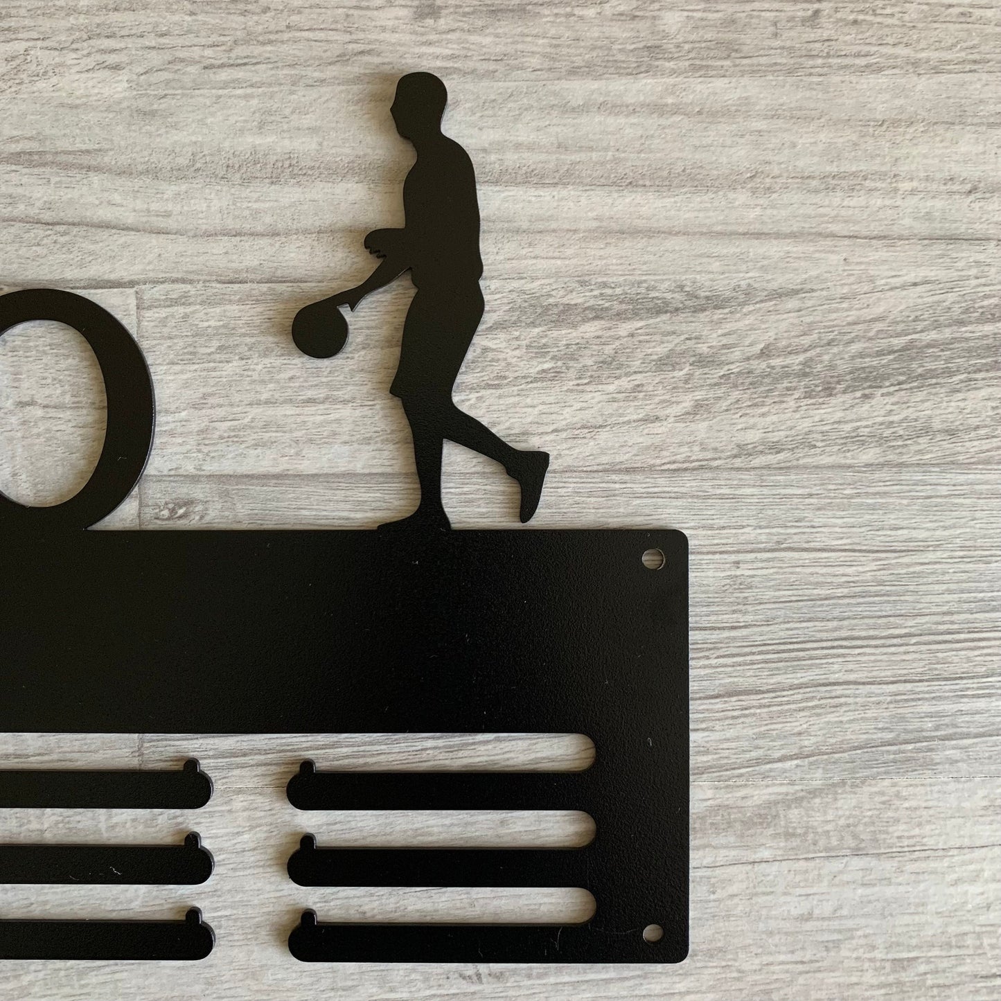 Personalized Basketball Medal Holder & Custom Name - Metal Hanger - Awards Display