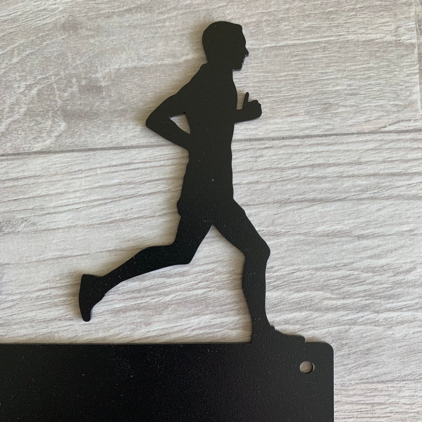 Personalized Running Medal Holder for Couples, Custom Medal Hanger with Two Names