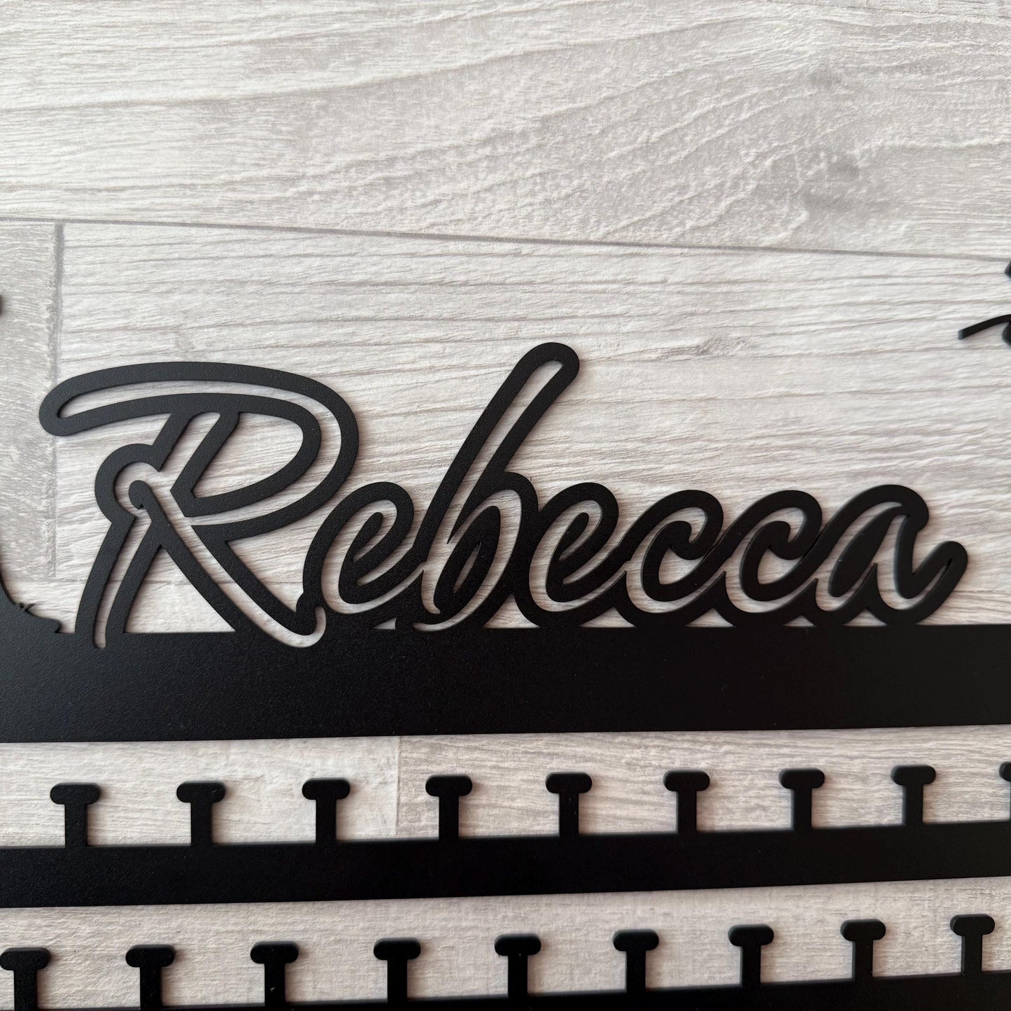 Personalized Running Medal Holder, Custom Medal Display Rack with Male or Female Figure